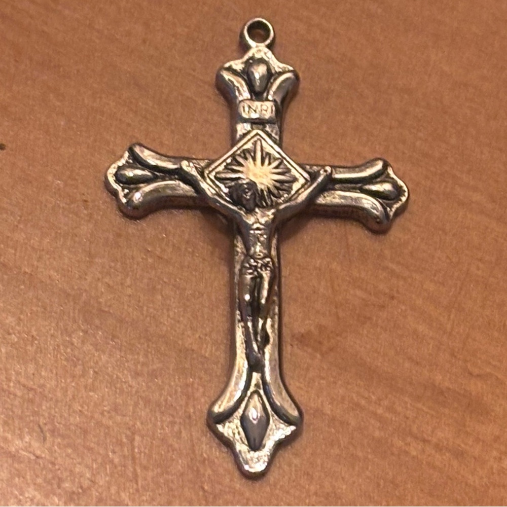 Vintage Starburst Crucifix!
